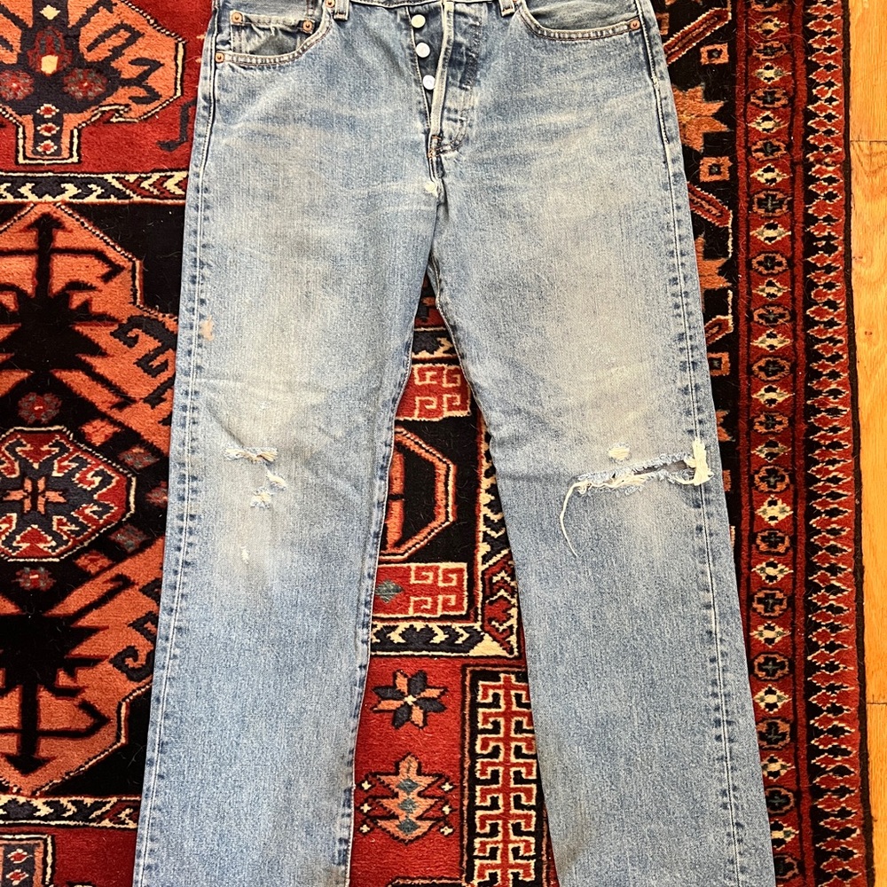 Levi’s 501 Original Fit Jeans – Button Fly – Medium Wash – W30 L30